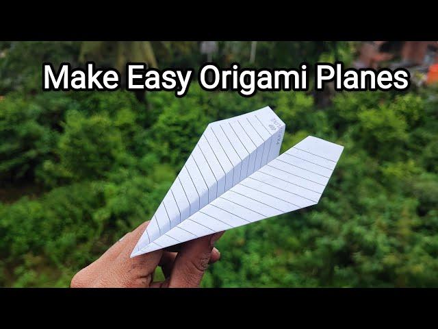 Airplane Origami, An easy way to make paper airplanes ️️