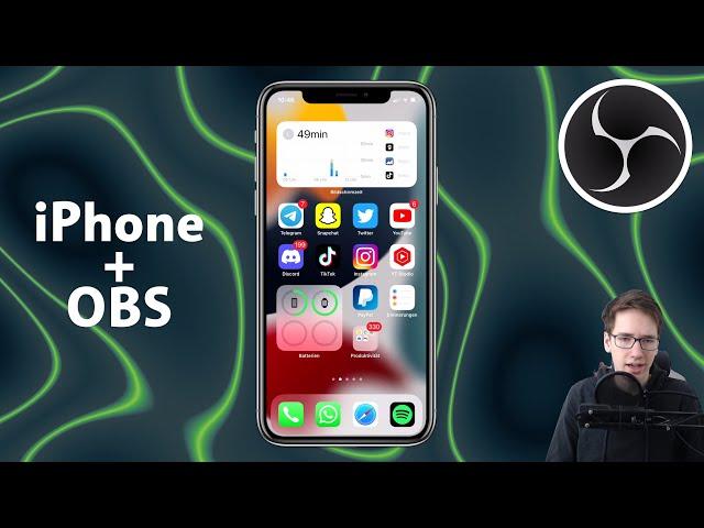 Handy (iPhone/Android) Bildschirm in OBS einbinden und aufnehmen | Tutorial | Lennard Creative