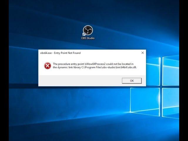 Solved: OBS.dll missing and OBS Studio can't launch
