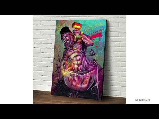 Build Yourself "Greek God" Canvas Pop Art