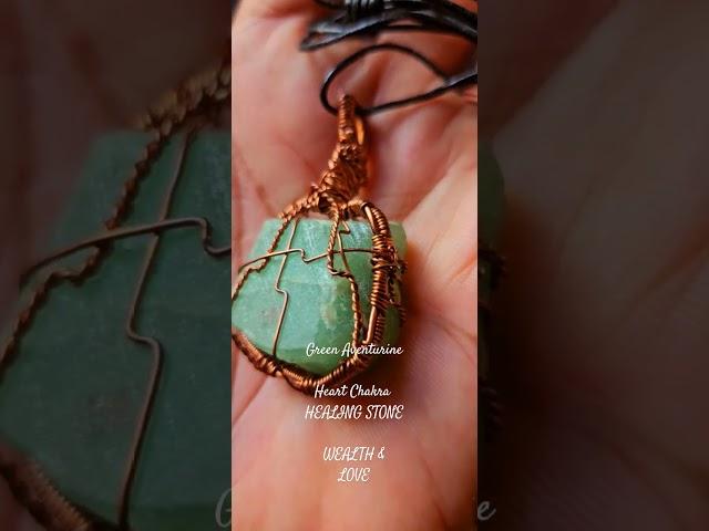 Green Aventurine Necklace Heart Chakra Healing Crystal