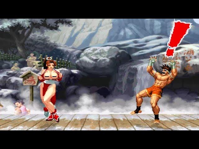 MAI SHIRANUI vs JOE HIGASHI - High Level Gameplay - KOF Mugen