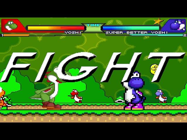 NICK54222 MUGEN: Yoshi VS Super Better Yoshi