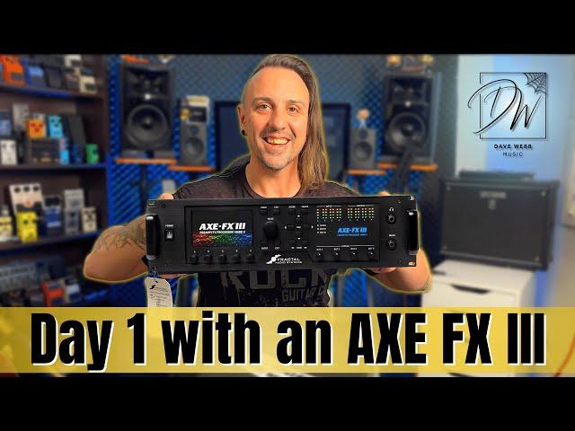 Unboxing An AXE FX III MK2 - Quick Start - First Impressions