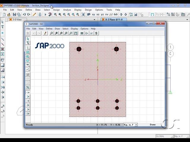 SAP2000 - 12 Section Designer: Watch & Learn