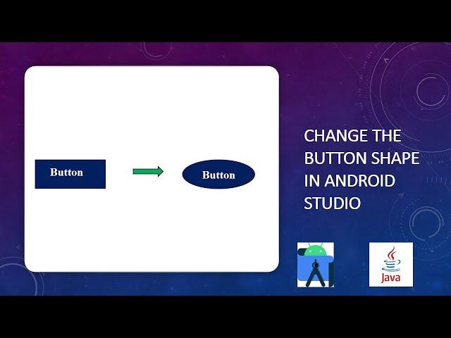 How to change Button Shape in Android Studio 2023 |