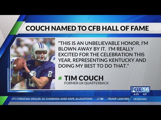 Legendary UK quarterback Tim Couch inducted into College Football Hall of Fame