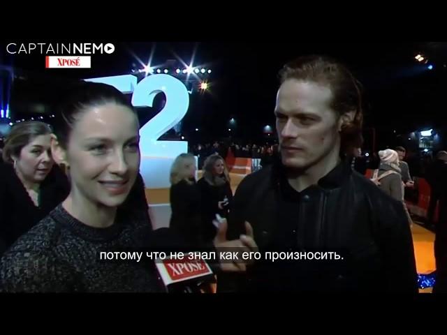 Xpose Interview with Sam Heughan and Caitriona Balfe [RUS SUB]