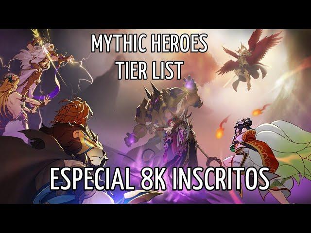 Mythic Heroes - Tier List Atualizada - Melhores Personagens