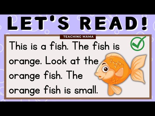 LET'S READ! | ENGLISH READING | SIMPLE SENTENCES FOR KIDS GRADE 1 & KINDER | TEACHING MAMA