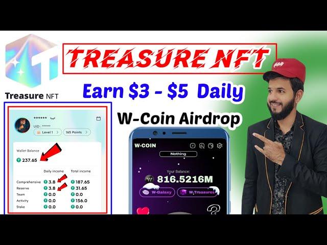 Treasure NFT Earn Money | Treasure NFT New updates | W coin NFT Voucher mint | W coin TGE Airdrop