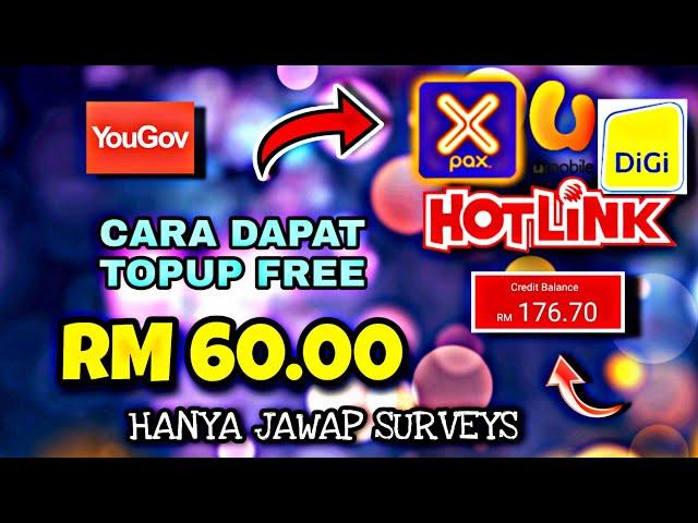 TERBARU !! CARA DAPAT TOPUP FREE RM60 | MAXIS, CELCOM, DIGI, UMOBILE