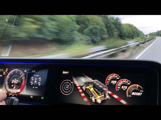 2018 Mercedes G63 AMG 0-240 km/h Topspeed on German Autobahn