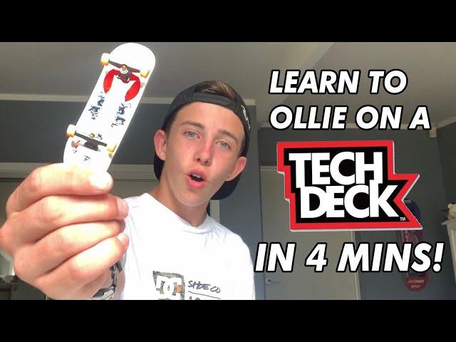 HOW TO OLLIE ON A TECH DECK | EASIEST WAY 2.0