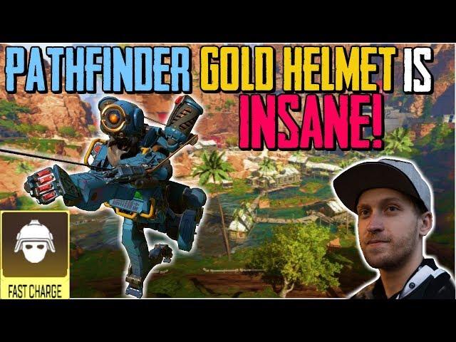 Pathfinder with Gold Helmet is Insane! Viss 20 Kills with Randoms Apex Legends