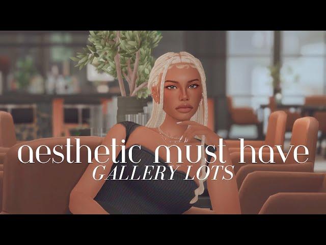 sims 4 | 20+ aesthetic and realistic must have gallery lots (cc and no cc)