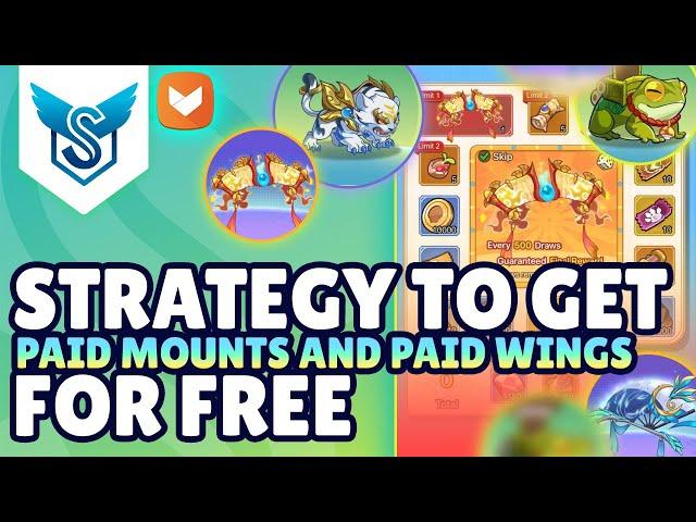 Legend of Mushroom - Strategy to get Paid Mounts and Paid Wings for Free [EN]