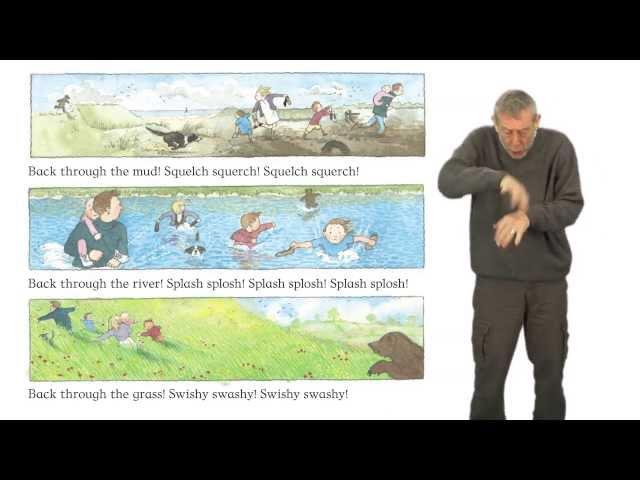 Michael Rosen performs We're Going on a Bear Hunt