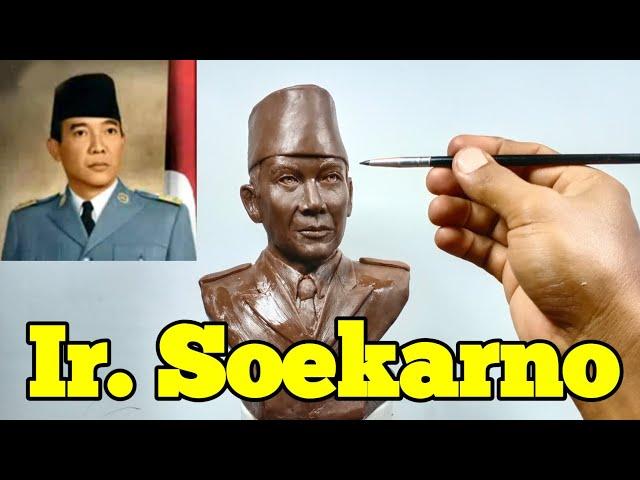 LEARN TO MAKE A STATUE IR.  SOEKARNO OF PLASTICIN