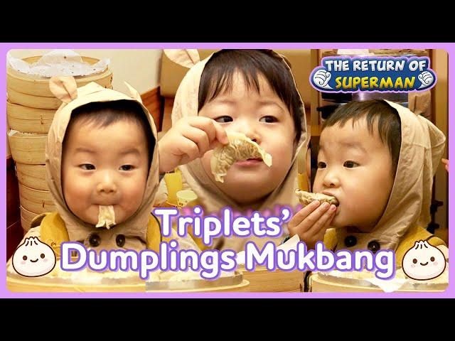 [Triplets' House] Legendary dumplings mukbang of Triplets  | KBS WORLD TV