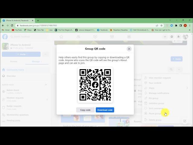 How To Share Your Facebook Group (Messenger, Viber, QR Code......)
