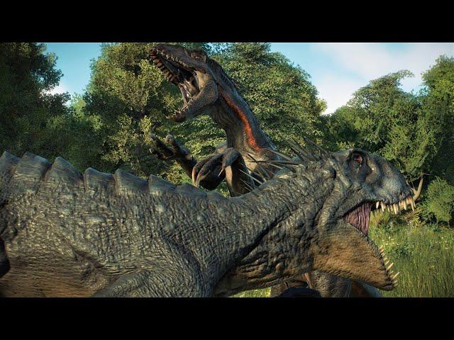 SCORPIOS REX VS INDORAPTOR - Jurassic World Evolution 2