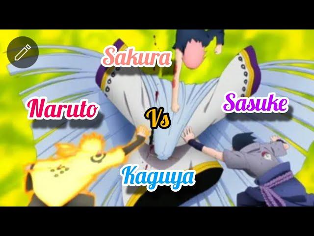 NARUTO, SASUKE, SAKURA VS KAGUYA FULL FIGHT