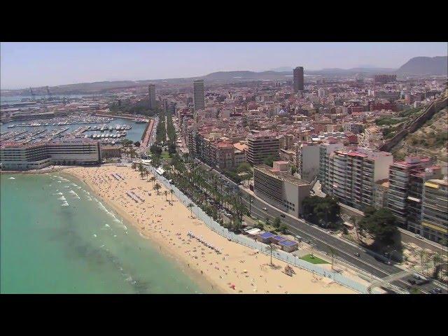 Beaches of Alicante. El Postiguet Beach