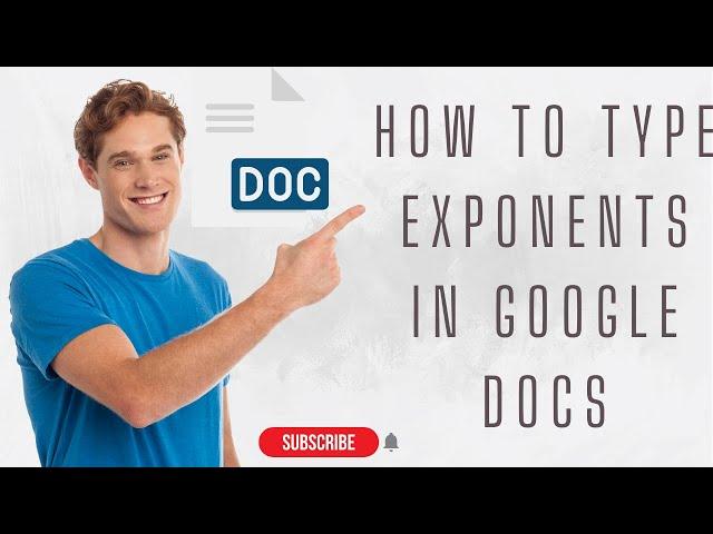 How To Type Exponents In Google Docs