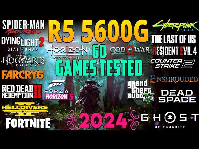 Ryzen 5 5600G Vega 7 (No GPU) : Testing 60 Games in 2024