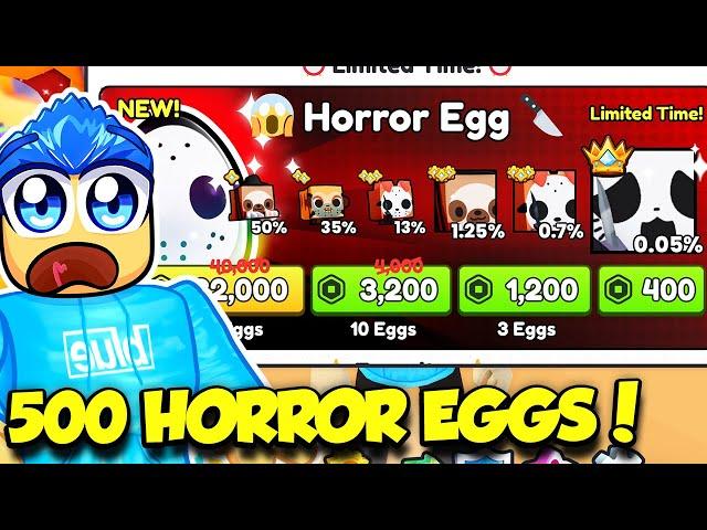 I Opened 500 EXCLUSIVE HALLOWEEN HORROR EGGS in Pet Simulator 99 UPDATE And Got This!