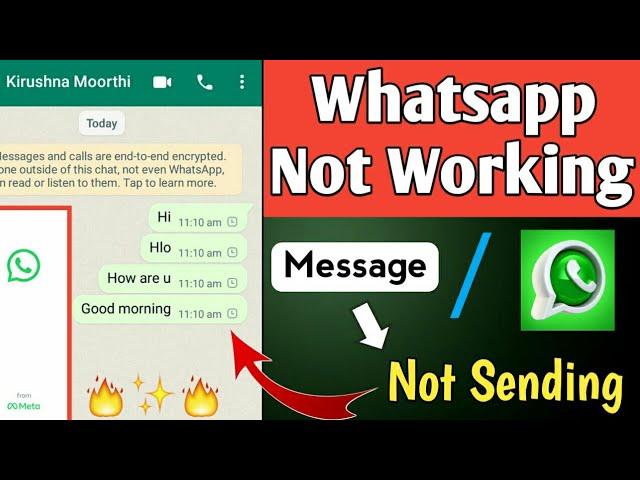 Whatsapp Not Working / Whatsapp Message Not Sending Problem Solve