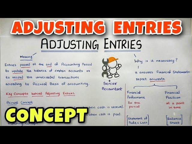 Adjusting Entries EXPLAINED - By Saheb Academy