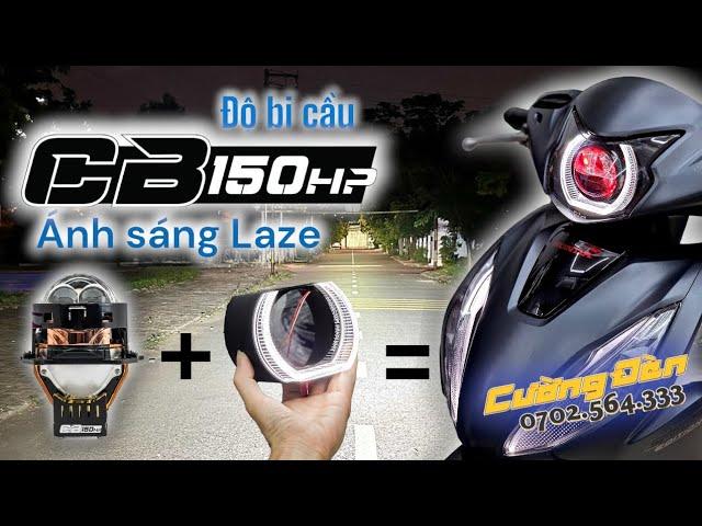 Vision 2023 độ bi cầu CB150hp 2 tia laze pha cực mạnh , sẽ làm bạn chói mắt | Cường Đèn MotorLight