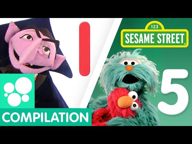 Sesame Street: Learn to count to 5! | Counting Songs Compilation