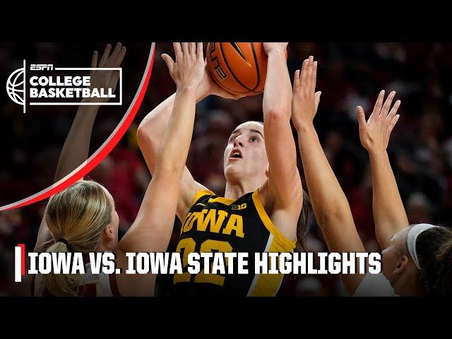 35 PTS for Caitlin Clark  Iowa Hawkeyes vs. Iowa State Cyclones | Full Game Highlights