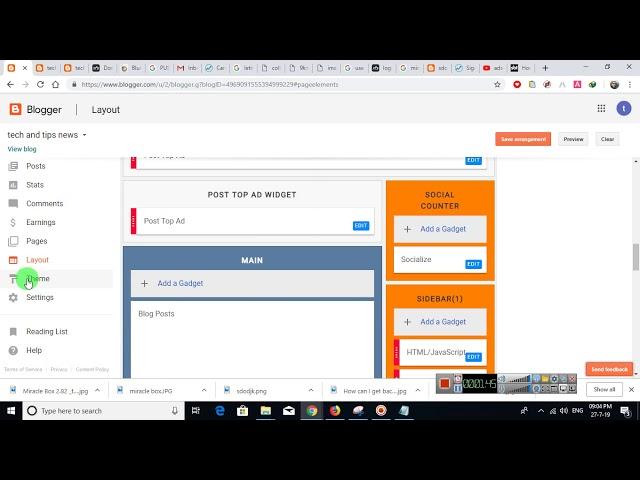 how to || remove non removable || widget on blogger || how to enable romove option