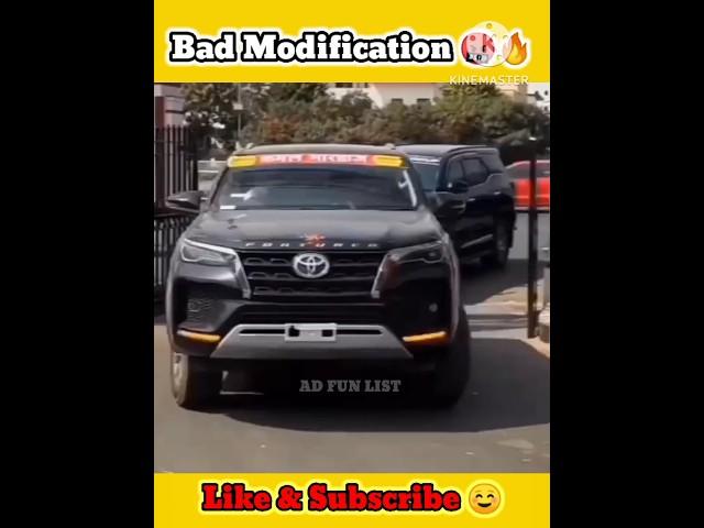 Top 2 Bad Modification In India ||#shorts #carfacts #factsshorts #modification #viral ||