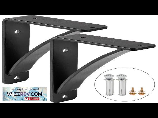 VEVOR 2 Pack Steel Shelf Brackets Heavy Duty Hand Welded Steel Brackets Review