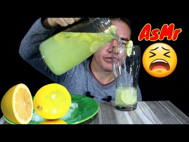 Drinking Limon water AsMr || MUKBANG MINUMAN SEGAR AIR LEMON DINGIN