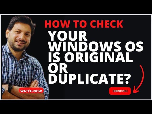 How to Check your Windows OS  is Original or Duplicate? | Genuine Windows 10 or 11 Os or not?