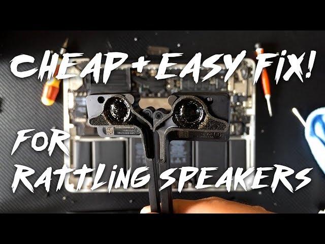 Rattling Macbook Speakers Cheap and Easy Fix!