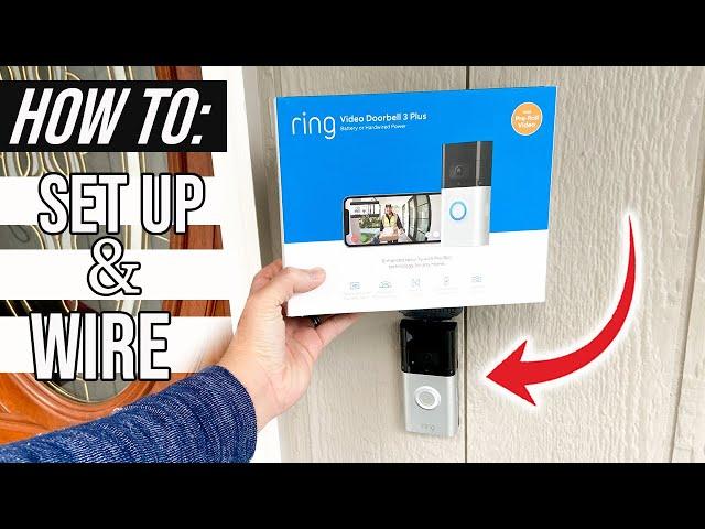 How To Install Ring Video Doorbell 3 Plus | Full Wiring And Smartphone App Set Up!