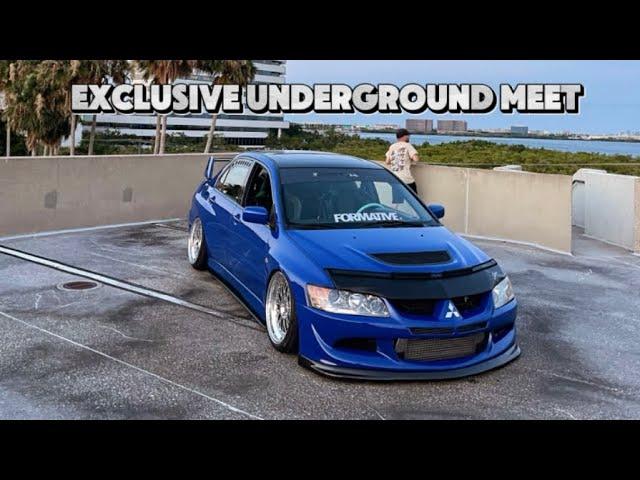 we took the evo to an invite only underground meet