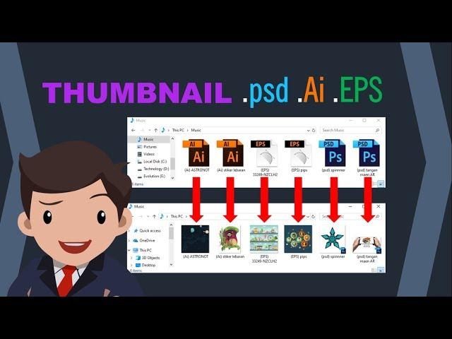 Menampilkan Thumbnail file .psd, .Ai dan .EPS di Windows Explorer