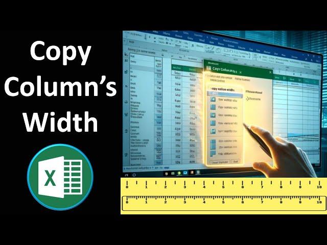 How to Copy Column Widths from One Column to Another in Excel