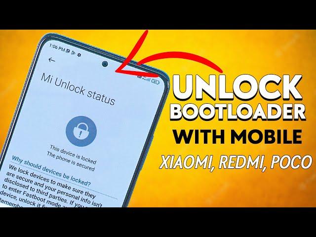 Xiaomi Unlock Bootloader Without PC ! Mi, Redmi & POCO ️