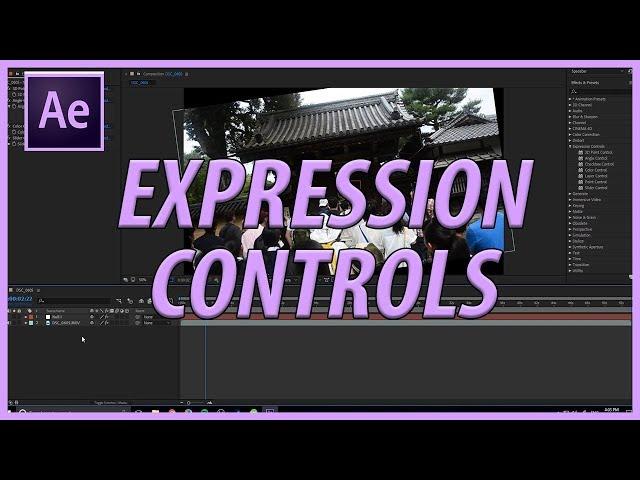 How to Use Expression Controls in Adobe After Effects CC 2018