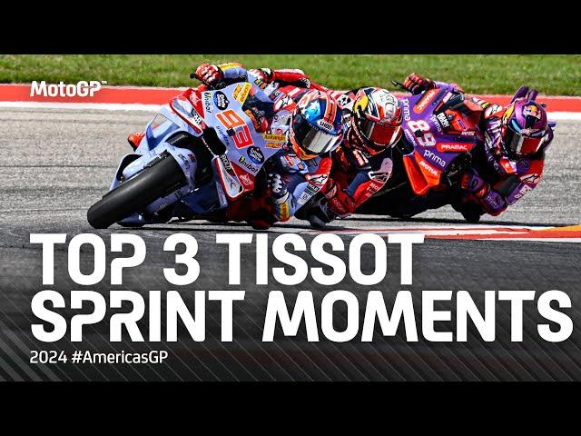 Top 3 #TissotSprint Moments!  | 2024 #AmericasGP