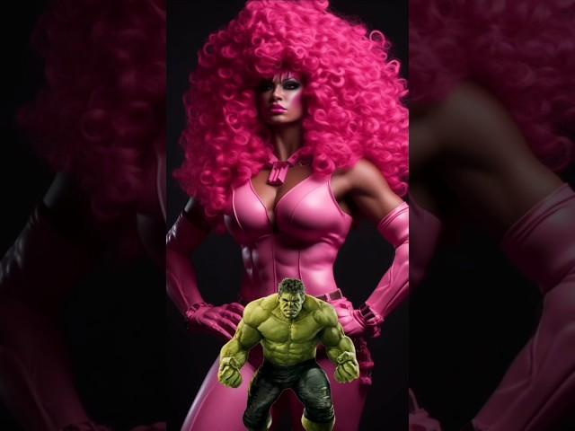 Avengers wife in Barbie style | All characters️ #marvel #avengers #dc #shorts